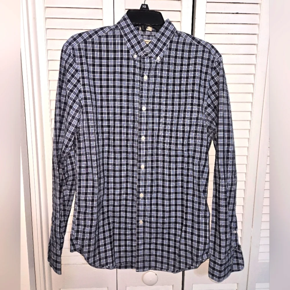 J.Crew Men's M Slim Fit Checkered Shirt
